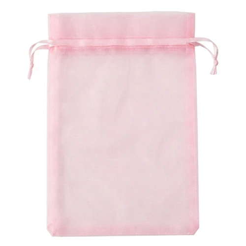 Organza bag 195x290 mm Pink x1