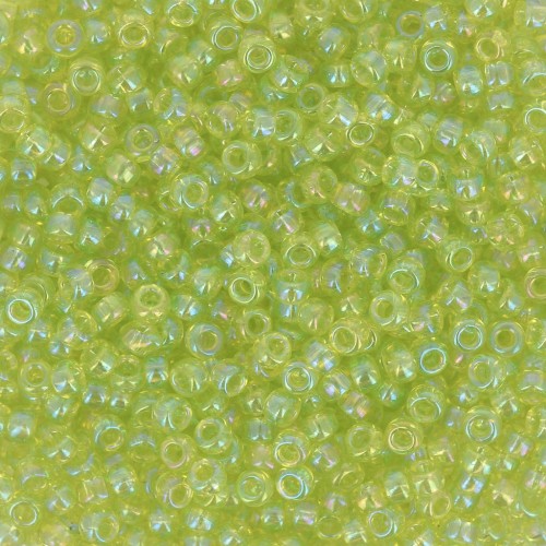 Miyuki Seed beads 11/0 258 - Transparent Chartreuse AB x8g