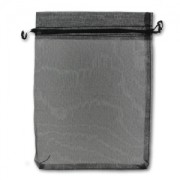 Organza pouche 195x290 mm Black x1