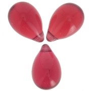 6x9mm Drops - Transparent Ruby x25