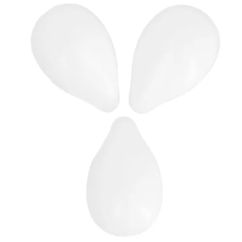 6x9mm Drops - Opaque White x25
