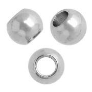 3 mm beads with 1.5 mm hole - 303 stainless steel x10