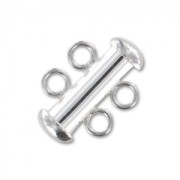 2 strands clasp 16mm 925 Silver x1