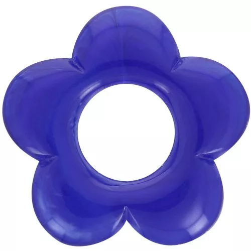 21mm flower pendant in resin - Lapis blue x1