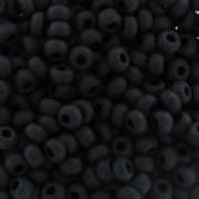 Preciosa Seed beads 9/0 2.5 mm - Jet Mat x20g|raw }}