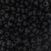 Preciosa Seed Beads 11/0 2 mm - Jet Matte x20g
