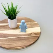 9.5x6.5cm Robot silicone mold - Jesmonite - Transparent x1