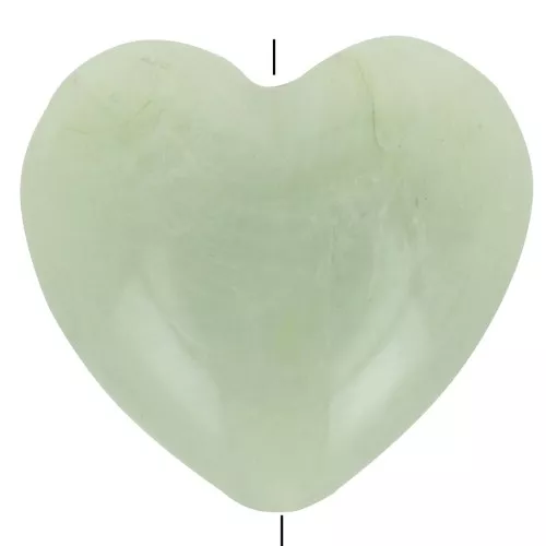 26x27mm Heart bead in translucent resin - Marbled lichen x1