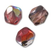 Fire Polished faceted round beads 3mm Crystal Magic Wine x50|raw }}