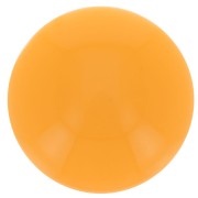14mm Round opaque resin cabochon - Mandarin x1