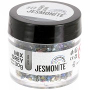 Glitter chips in a bottle - Jesmonite - Mix Grey x30g|raw }}
