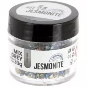 Glitter chips in a bottle - Jesmonite - Mix Grey x30g