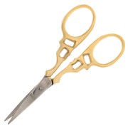 Worked embroidery scissors 9 cm by Perles& Co - Gold x1