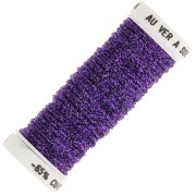 Metallic embroidery braided thread 16 Au ver à soie - Dark violet 026 x10m