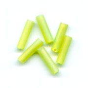Preciosa Seed Beads, 6.5x2 mm Tubes, Peridot, 20 g