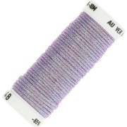 Metallic embroidery braided thread 16 Au ver à soie - Light violet 048 x10m|raw }}