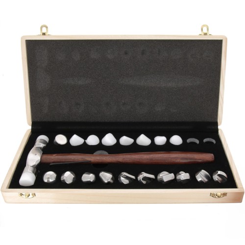 Hammer with 20 tips for texturing metal x1