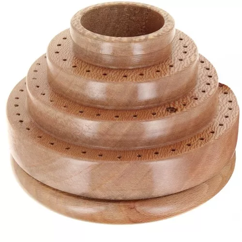 Wooden rotary support for drill bits, milling cutters and grinders 96 slots x1