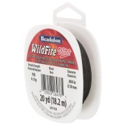 WildFire Ultra 0.10mm nylon bead weaving thread - Black x18.2m
