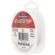 WildFire Ultra 0.10mm nylon bead weaving thread - White x45.8m