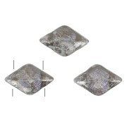 8x5mm Gemduo 2-hole glass beads - Jet x10g