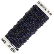 Metallic embroidery braided thread 16 Au ver à soie - Midnight blue brown 060 x10m|raw }}