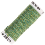 Metallic braided thread 16 Au ver à soie - Anise green Turquoise (2829) x10m|raw }}