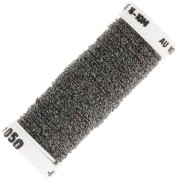 Metallic braided thread 16 Au ver à soie - Anthracite grey Pink (050) x10m