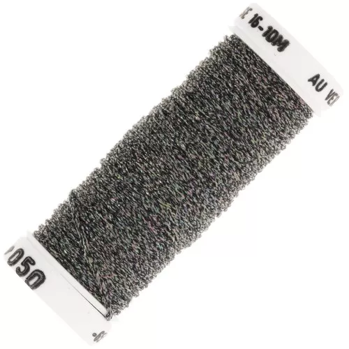 Metallic braided thread 16 Au ver à soie - Anthracite grey Pink (050) x10m