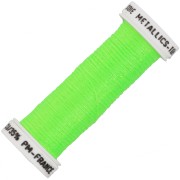 Metallic embroidery braided thread 4 Au ver à soie - Neon green 459F x10m|raw }}