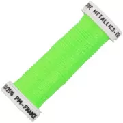 Metallic embroidery braided thread 4 Au ver à soie - Neon green 459F x10m
