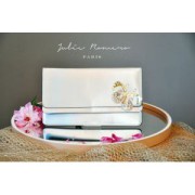 Metallic embroidery braided thread 4 Au ver à soie - Neon yellow 457F x10m