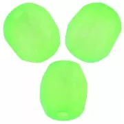 6mm Fire polished beads - Green Neon Mat x25