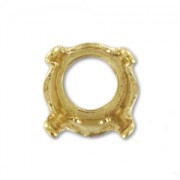 Cabochon setting PureCrystal 1028/1088/1122 6mm Gold tone x1|raw }}