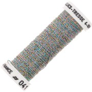 Metallic embroidery braided thread 4 Au ver à soie - Multicolored (041) x10m|raw }}