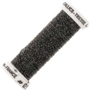 Metallic embroidery braided thread 4 Au ver à so - Gris anthracite Rose (050) x10m|raw }}
