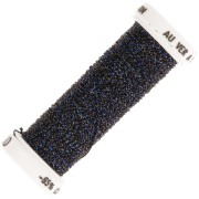 Metallic embroidery braided thread 4 Au ver à soie - Bleu Nuit Brun (060) x10m|raw }}