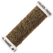 Metallic embroidery braided thread 4 Au ver à soie - Antique Gold (004) x10m|raw }}
