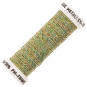 Metallic braided thread 4 Au ver à soie - Light green Turquoise (045) x10m|raw }}