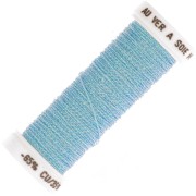 Metallic embroidery braided thread 4 Au ver à soie - Blue (049) x10m|raw }}