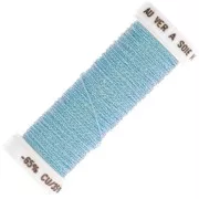 Metallic embroidery braided thread 4 Au ver à soie - Blue (049) x10m