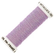 Metallic embroidery braided thread 4 Au ver à soie - Light purple (048) x10m