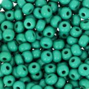 Preciosa Seed Beads 6/0 4 mm - Opaque Dark Green x 20 g