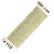 Metallic embroidery braided thread 4 Au ver à soie - Light gold (146) x10m|raw }}