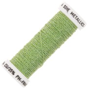 Metallic braided thread 4 Au ver à soie - Iridescent light green (3625) x10m|raw }}