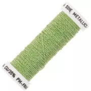 Metallic braided thread 4 Au ver à soie - Iridescent light green (3625) x10m