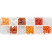 Preciosa Ornela beads assortment - Crystal AB - Orange x200g|raw }}