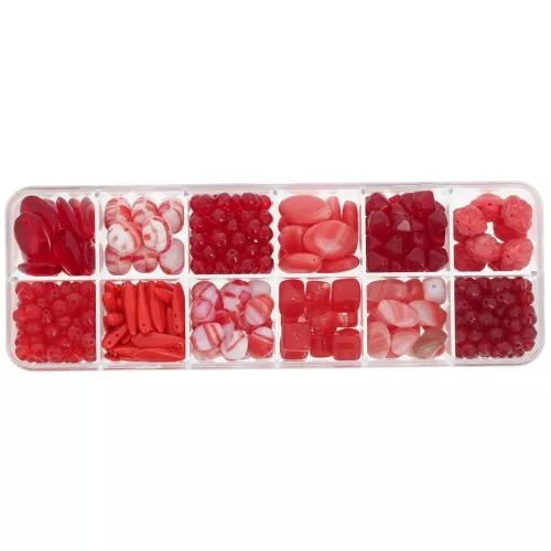 Preciosa Ornela Bead Assortment - Red x200g
