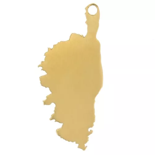 Corse pendant 20x9 mm - 304 stainless steel, gold-plated x1