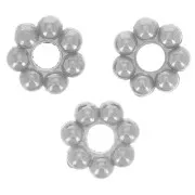 3mm 304L stainless steel spacer flower x10